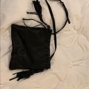 Rebecca Minkoff leather fringe crossbody